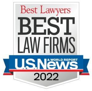 Awarded Best Law Firm by Best Lawyers - USNews 2022