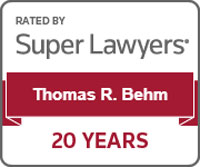 Super Lawyer 20 Year award
